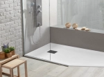 Receveur de douche, sur mesure, largeur 60 à 210 cm X 60 à 100 cm, Garantie 5 ans, résine pleine masse PN24 de couleurs, LIVRAISON RAPIDE, OFFERTE